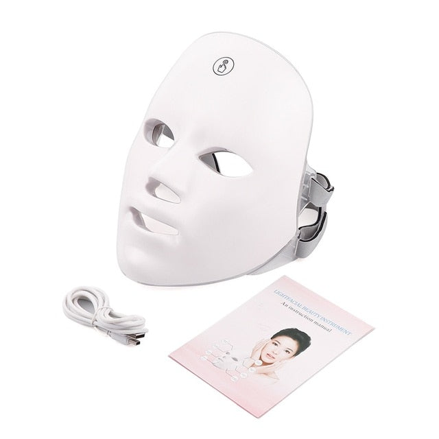 Facial LED Mask Skin Care Anti-Wrinkle Beauty Product Advanced Photon Therapy Rejuvenate Tighten Pores NEW