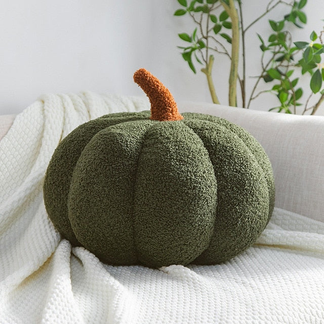 Stuffed Pumpkin Pillow Toy Halloween & Autumn Fall Harvest Decor NEW