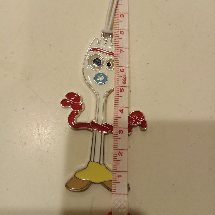 Forky from Toy Story, Disney Pixar, Metal 2D Figure Hanging Charm, NEW