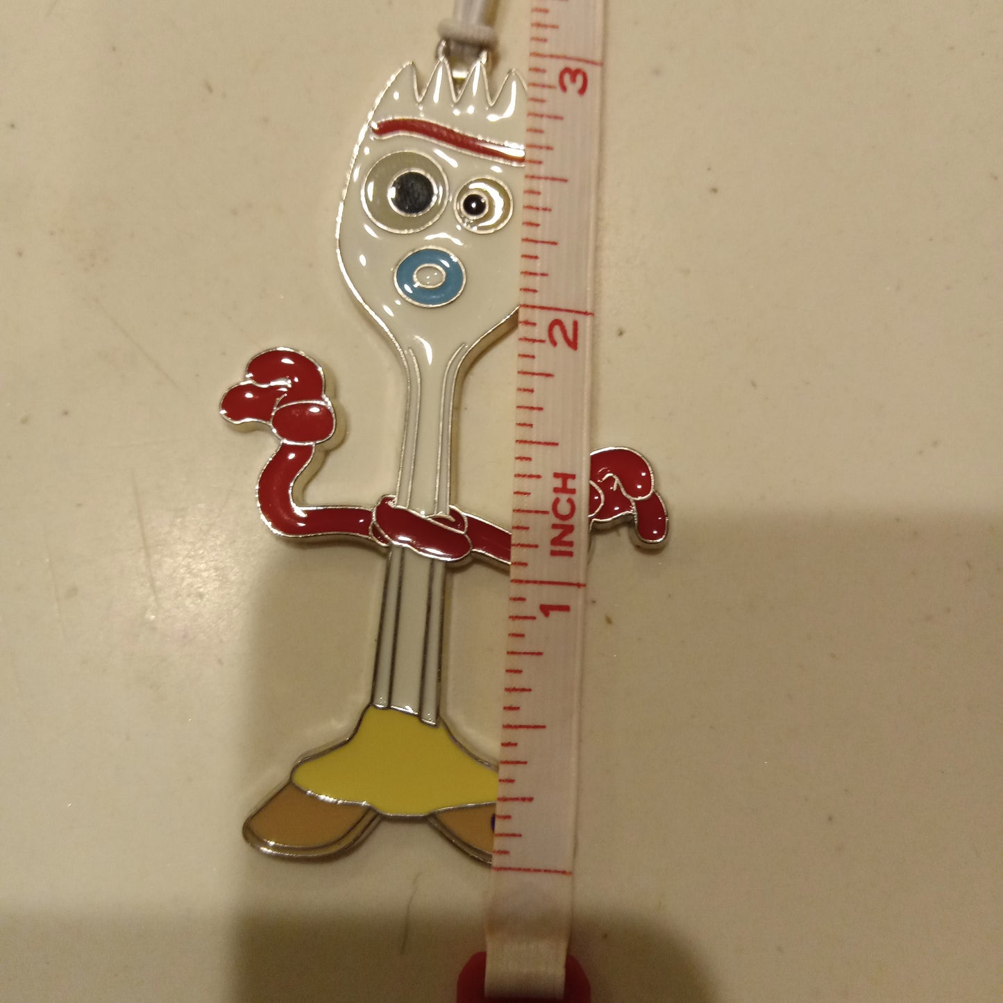 Forky from Toy Story, Disney Pixar, Metal 2D Figure Hanging Charm, NEW