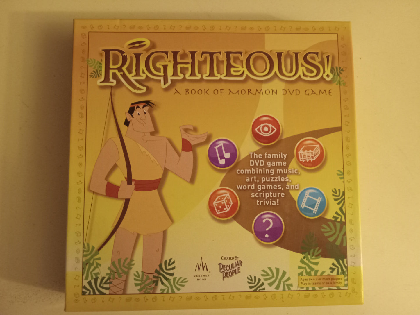 Righteous Book of Mormon DVD Board Game, LDS Party Interactive, Fun, AMB, USED