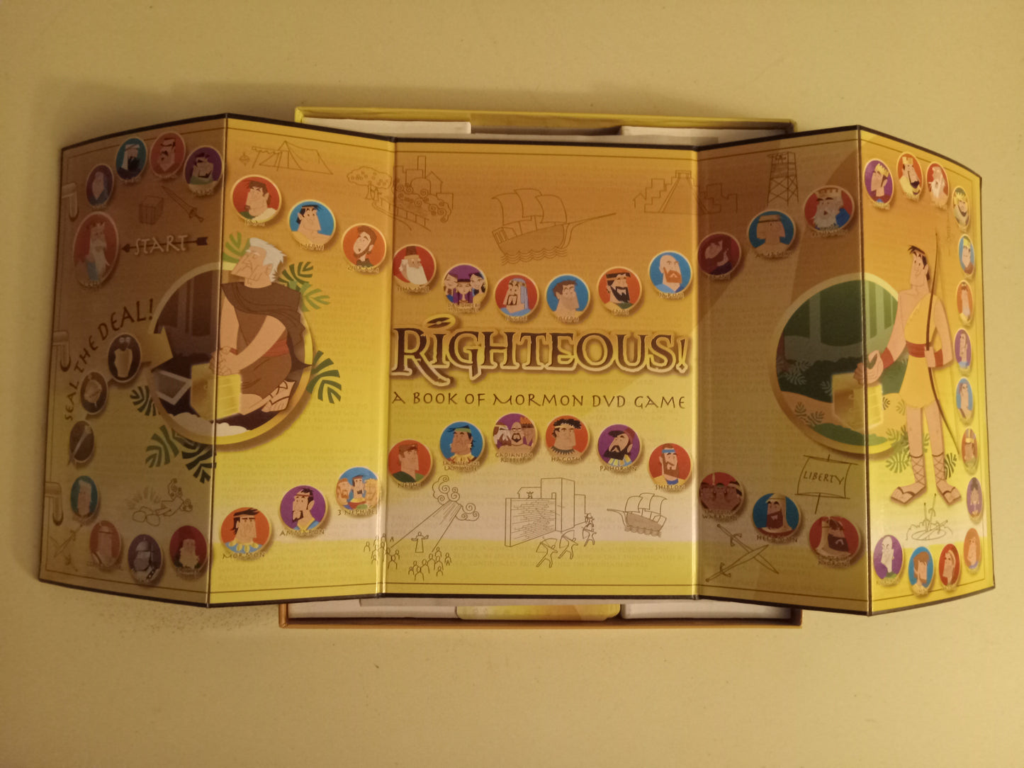 Righteous Book of Mormon DVD Board Game, LDS Party Interactive, Fun, AMB, USED