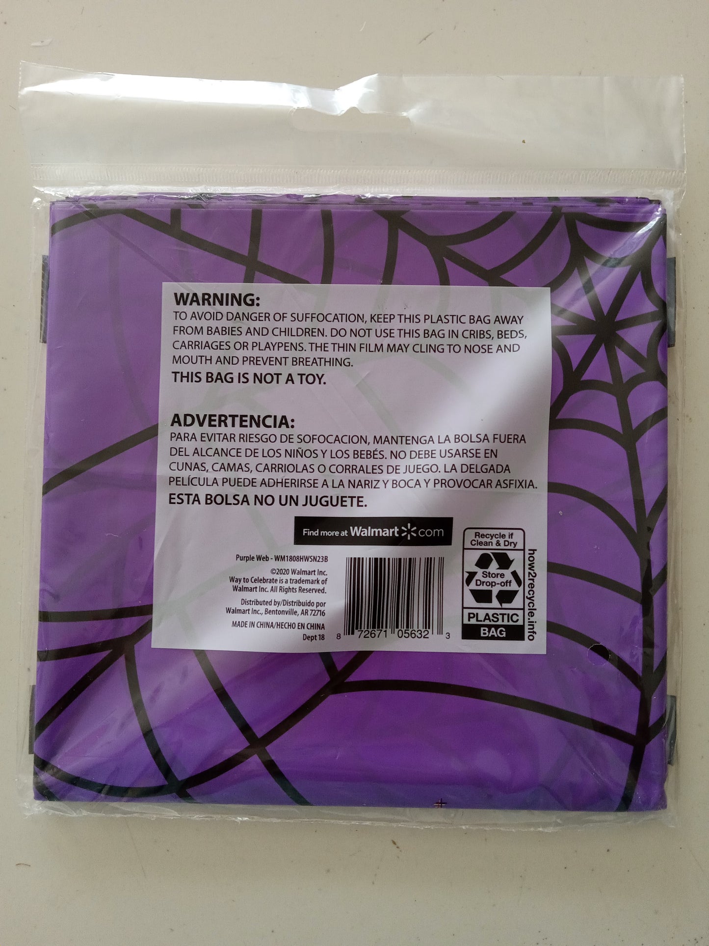 Halloween Party Table Covers Plastic 54"x84", NEW