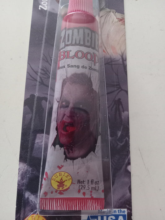 Zombie Blood Washable Makeup Rubies 1oz Cosplay Halloween Costume Accessory, NEW