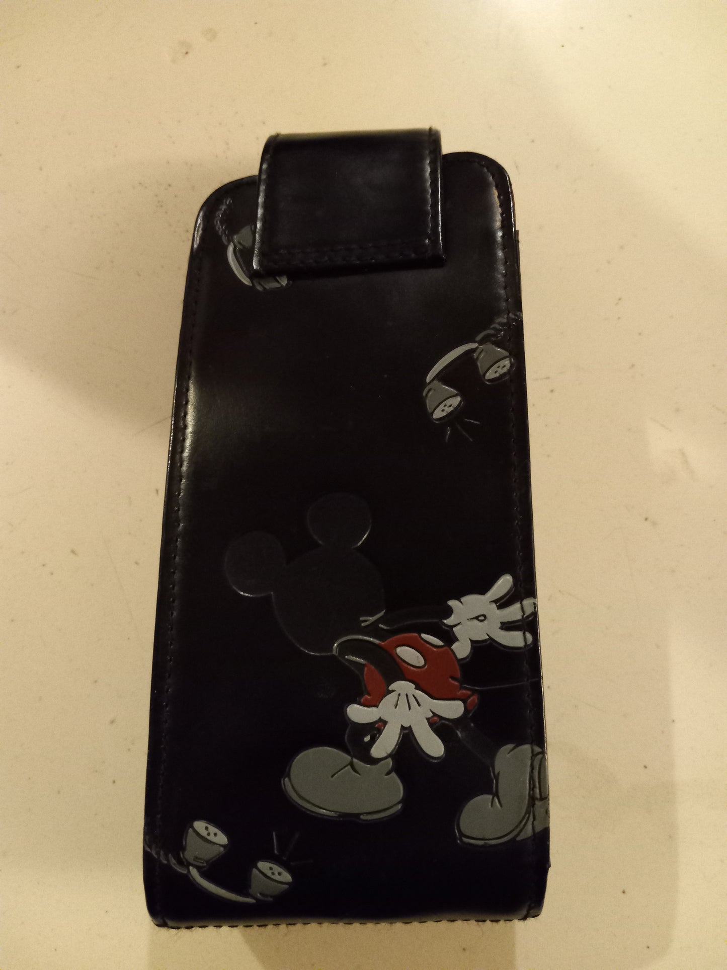 Disney Store Leather Case, Mickey Mouse Multipurpose Pouch, phone/flashlight/tools/recorder/mp3 player, USED