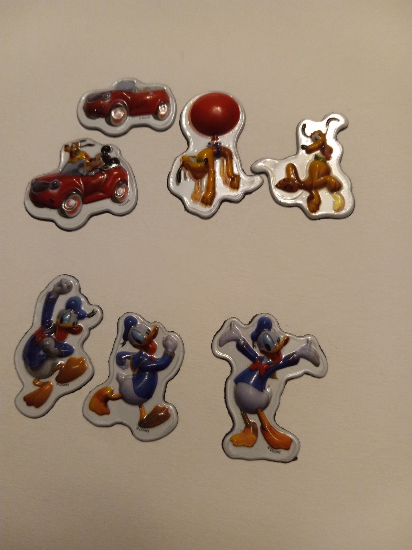 52 Disney Fridge Magnets Donald Daisy Duck, Mickey Minnie Mouse, Pluto, Goofy, USED