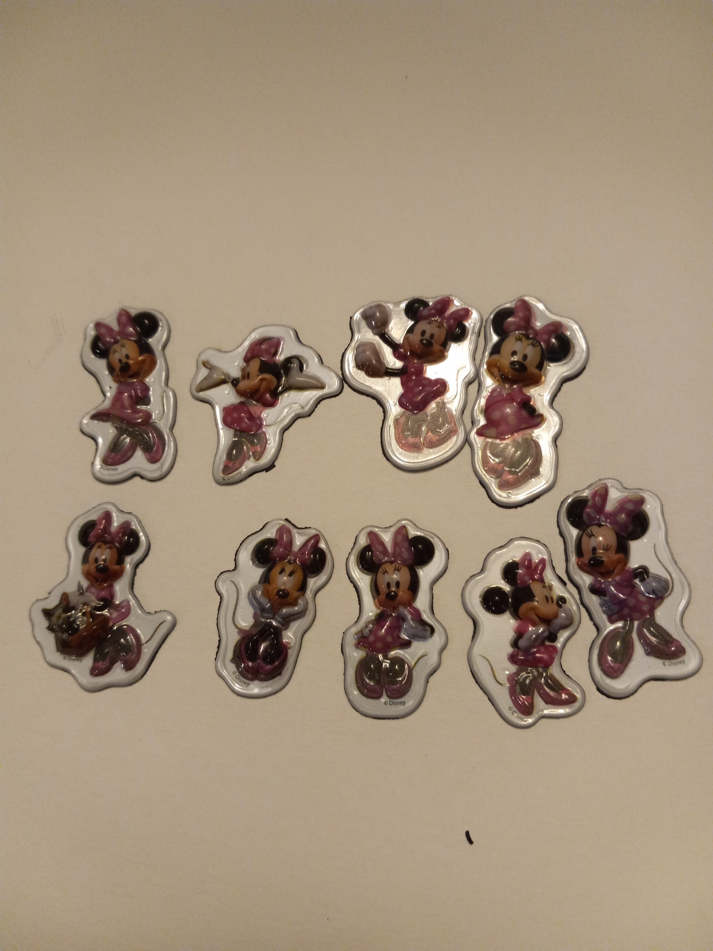 52 Disney Fridge Magnets Donald Daisy Duck, Mickey Minnie Mouse, Pluto, Goofy, USED