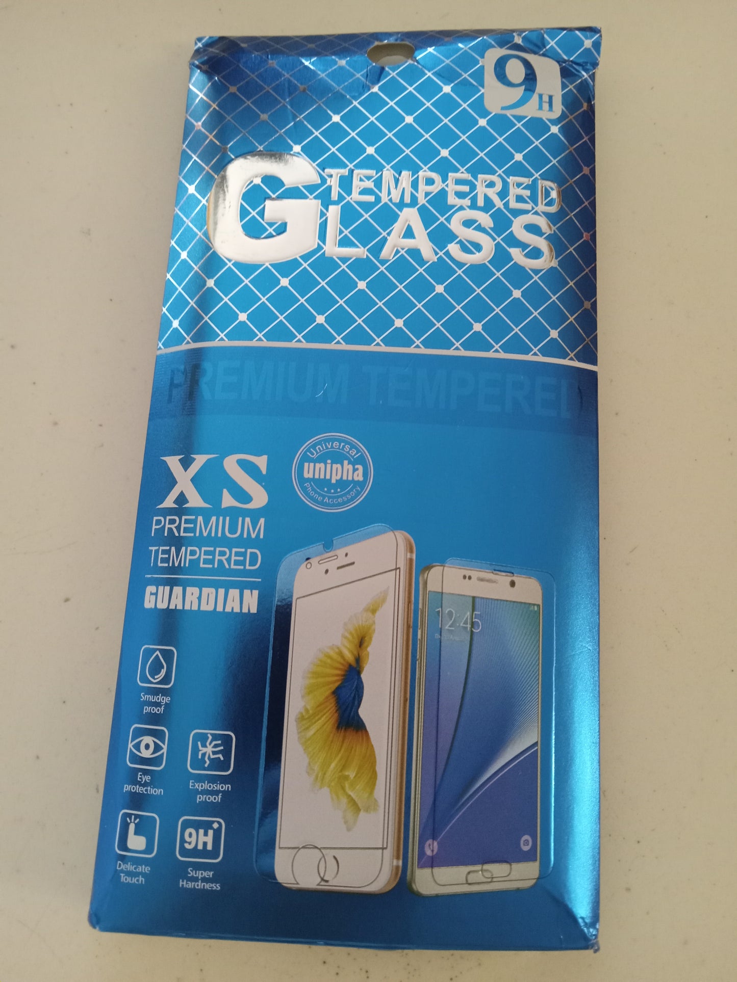 2 Tempered Glass Screen Protectors iPhone 6S, 7Plus or Samsung Galaxy S6, by XS Premium Tempered Guardian, NEW