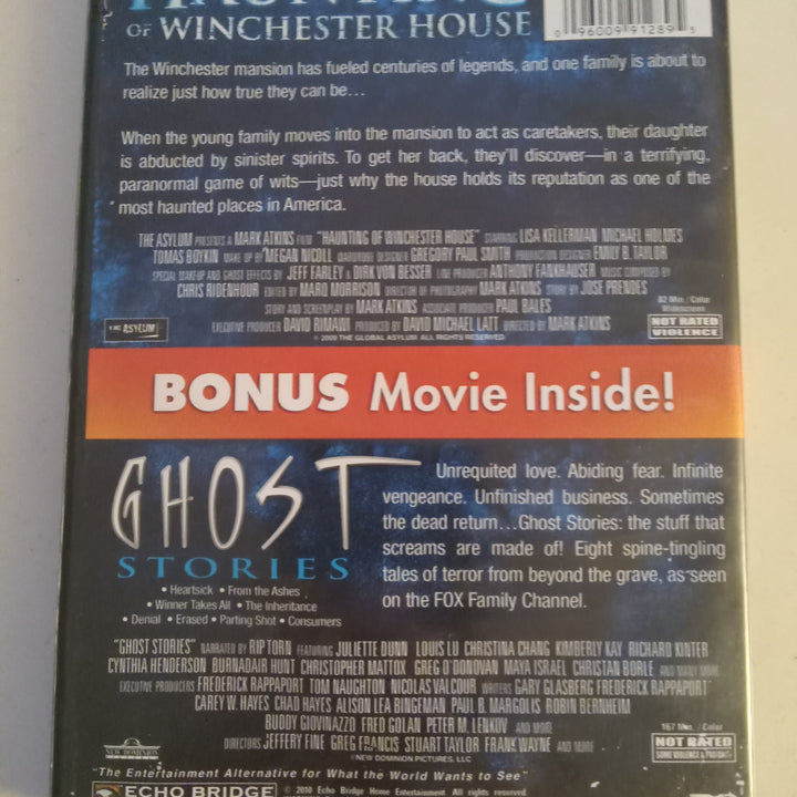 Haunting Of Winchester House, & Ghost Stories, 1 DVD 2 Movies