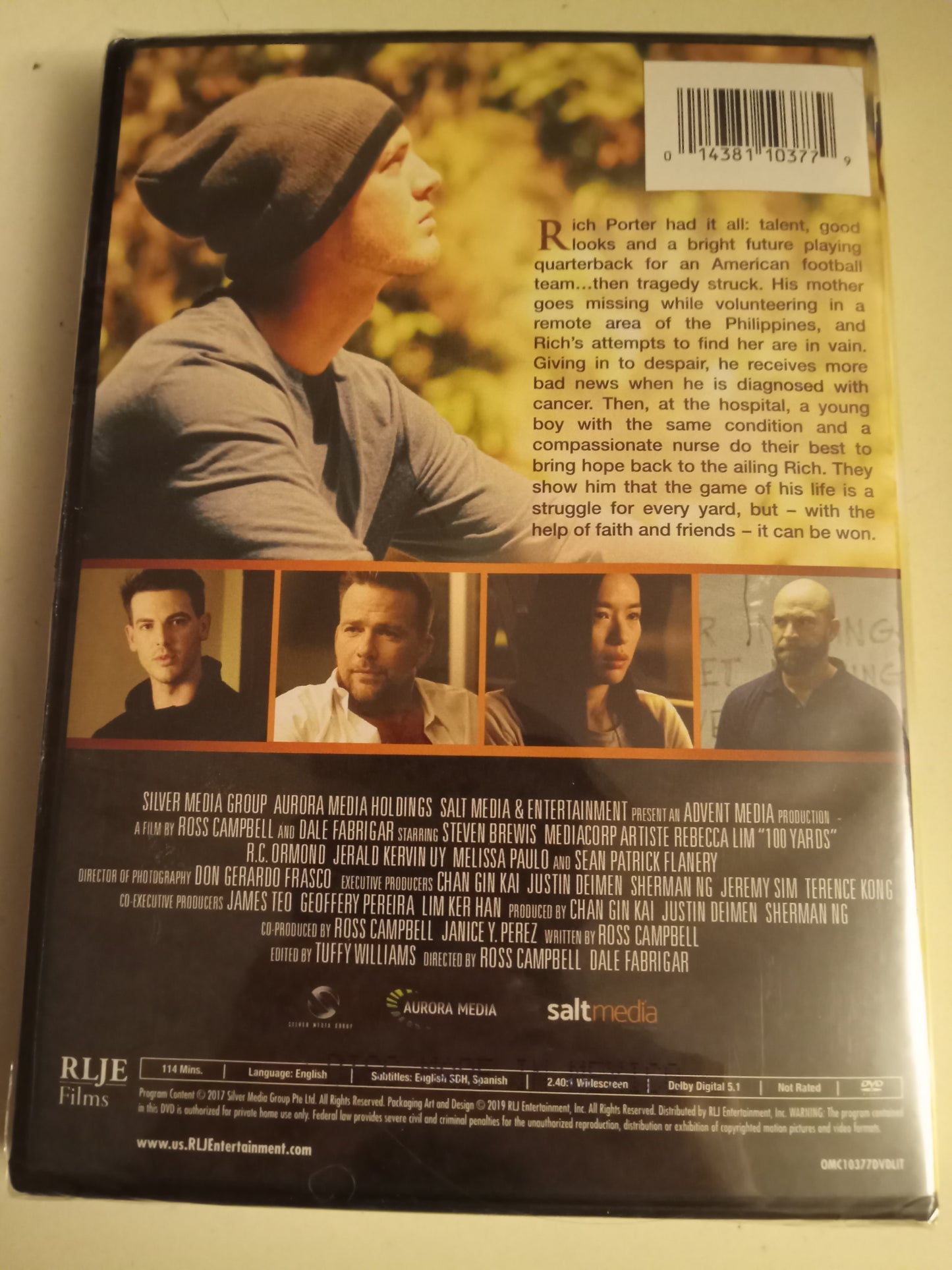 100 Yards, DVD Movie, Sean Patrick Flannery Widescreen, Not Rated, Rare NEW