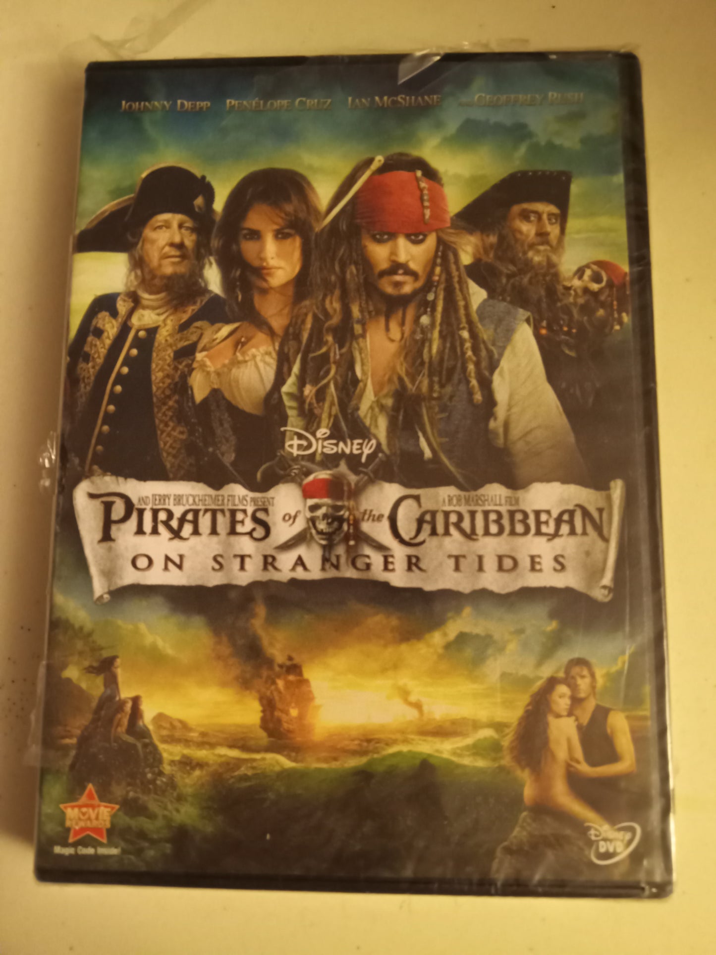 Pirates Of The Caribbean On Stranger Tides, Blu-Ray/DVD Movie, Johnny Depp Widescreen, Rated PG-13, NEW/USED