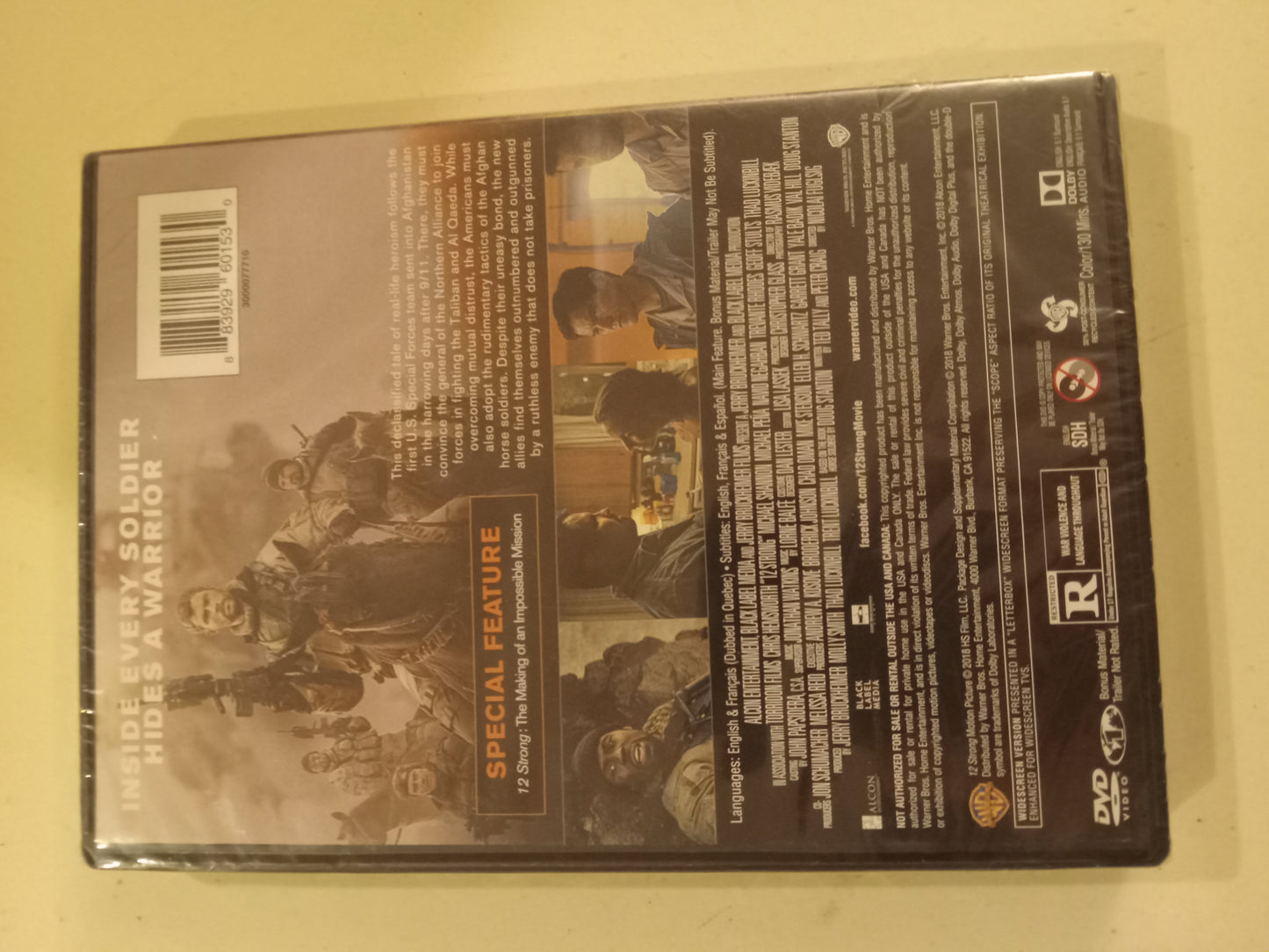 12 Strong, DVD Movie, Chris Hemsworth Widescreen, Rated R, NEW