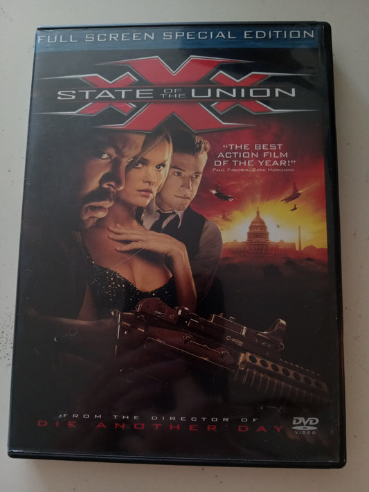 XXX State Of Union, DVD Movie, Ice Cube Fullscreen, Rated PG-13, USED