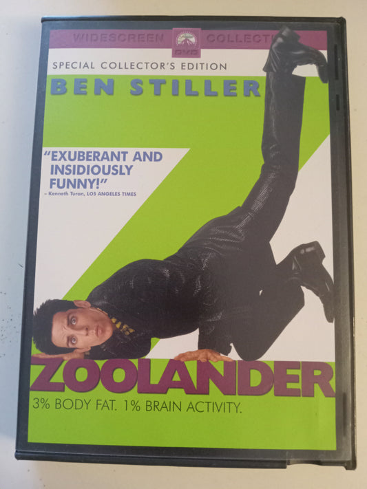 Zoolander, DVD Movie, Ben Stiller Widescreen, Rated PG-13, USED