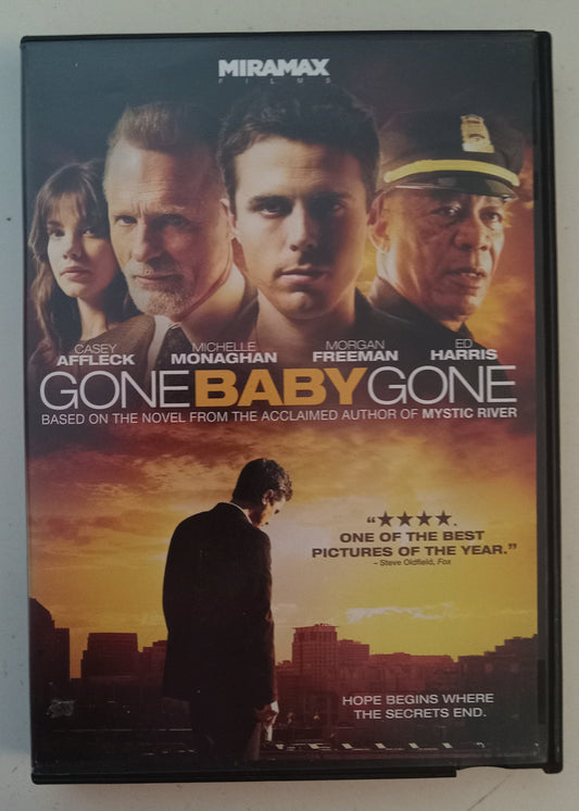 Gone Baby Gone, DVD Movie, Casey Affleck Widescreen, Rated R, USED