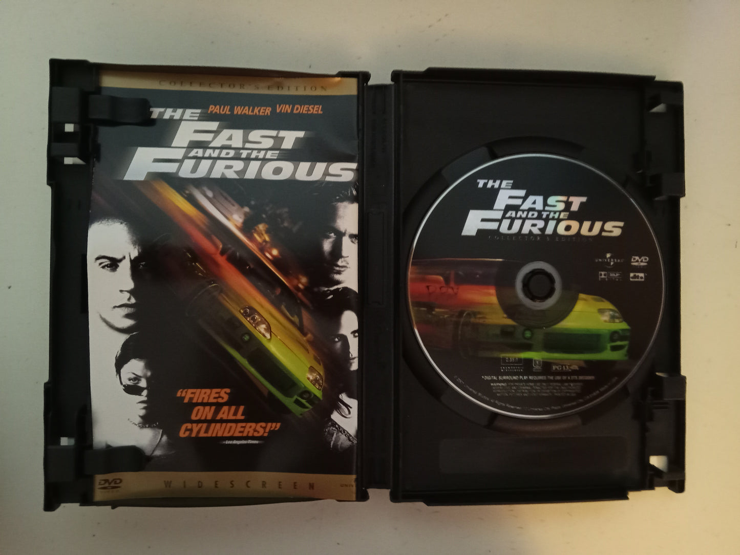 The Fast And The Furious (1), DVD Movie, Paul Walker Widescreen, Collector's Ed. Rated PG-13, NEW/USED