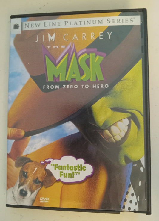 The Mask, DVD Movie, Jim Carrey Widescreen, Rated PG-13, USED