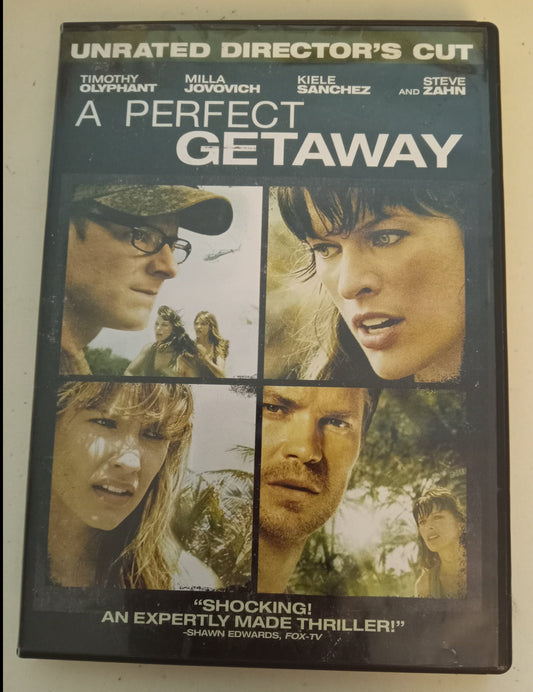 A Perfect Getaway, DVD Movie, Milla Jovovich Widescreen, Director's Cut Rated R, USED