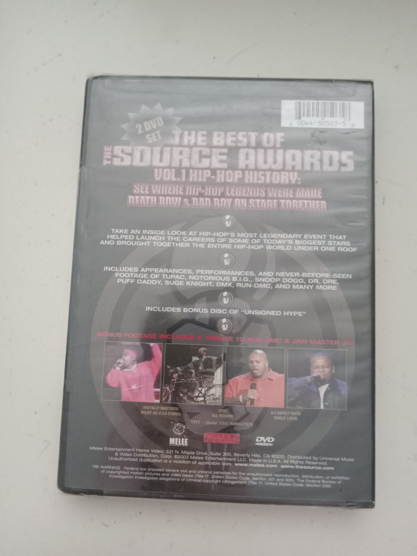 The Best Of The Source Awards, Vol. 1 Hip Hop History, DVD Music Videos Movie, Widescreen, Not-Rated, NEW