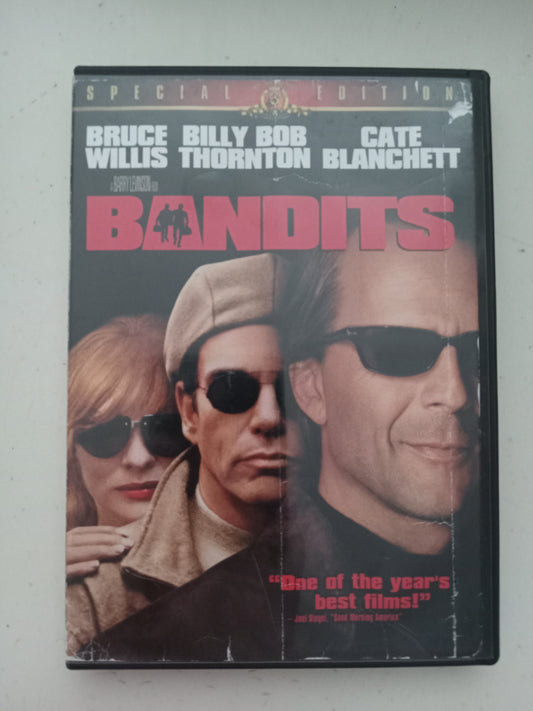 Bandits, DVD Movie, Bruce Willis Widescreen, Special Ed. Rated PG-13, USED