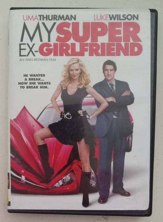 My Super Ex-Girlfriend, DVD Movie, Uma Thurman Widescreen, Rated PG-13, USED