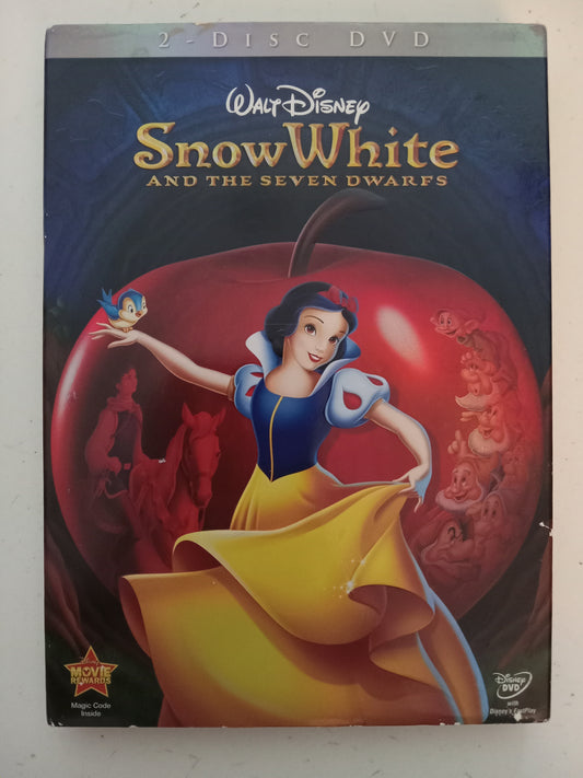 Snow White And The Seven Dwarfs, Disney Animation DVD Movie, Fullscreen, 2 Discs, Rated G, USED