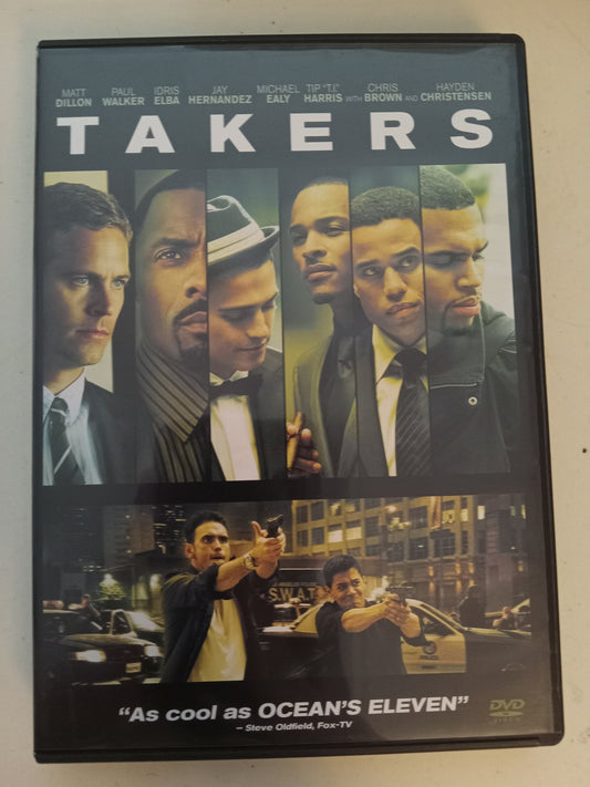 Takers, DVD Movie, Matt Dillon  Widescreen, Rated PG-13, USED