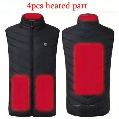 Camouflage Heated Vest Winter Sports Construction Outdoor Wear