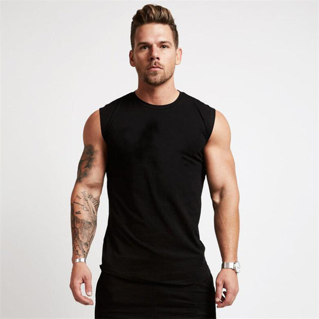 Gym Workout Sleeveless Shirt Muscle T-Shirt Exercise Tank Top NEW