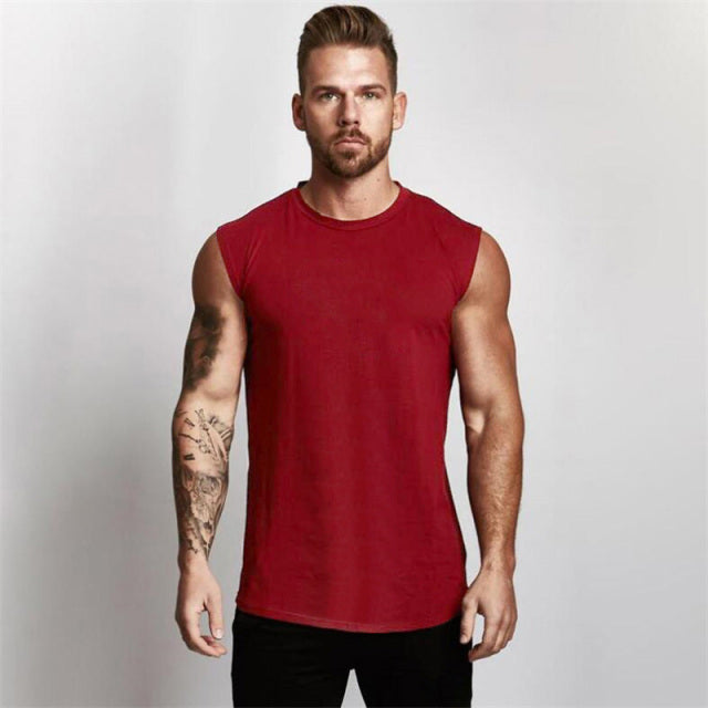 Gym Workout Sleeveless Shirt Muscle T-Shirt Exercise Tank Top NEW