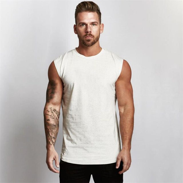 Gym Workout Sleeveless Shirt Muscle T-Shirt Exercise Tank Top NEW