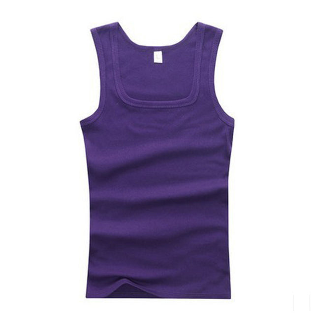 Men's Soft Cotton Tank Top Workout Muscle Shirt NEW