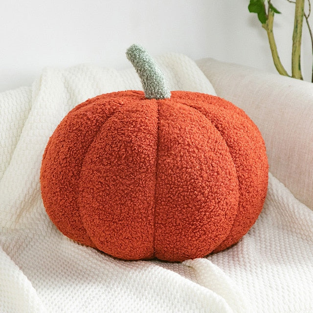 Stuffed Pumpkin Pillow Toy Halloween & Autumn Fall Harvest Decor NEW