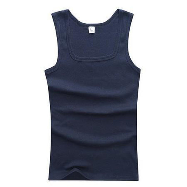 Men's Soft Cotton Tank Top Workout Muscle Shirt NEW