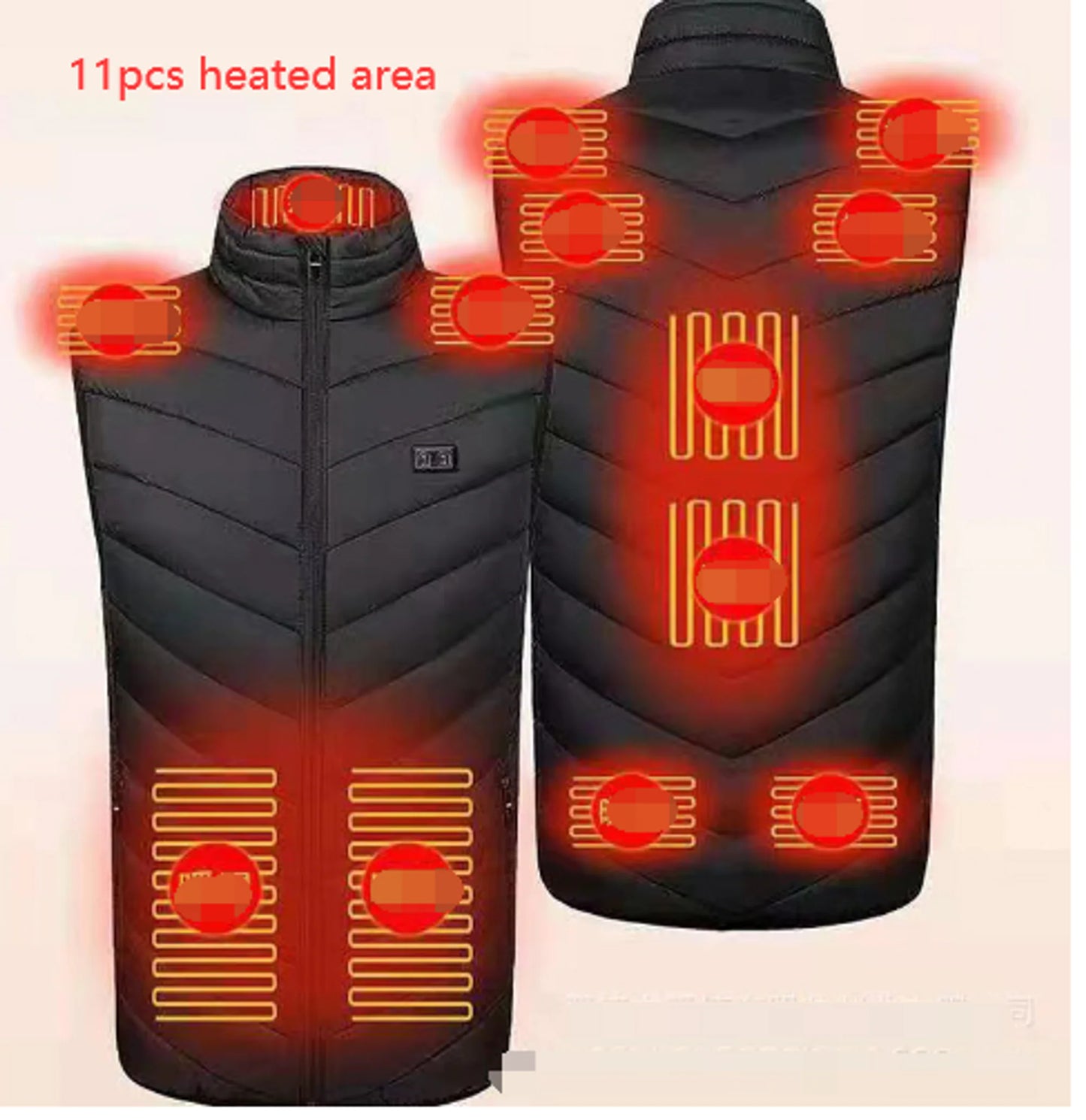 Camouflage Heated Vest Winter Sports Construction Outdoor Wear