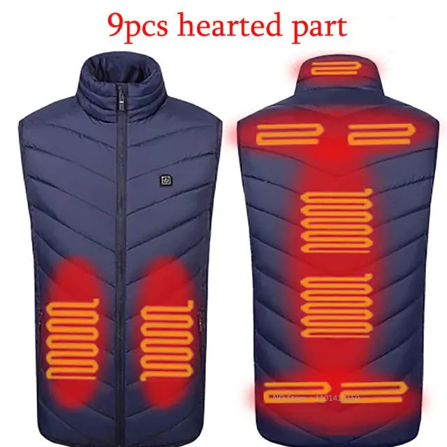 Camouflage Heated Vest Winter Sports Construction Outdoor Wear