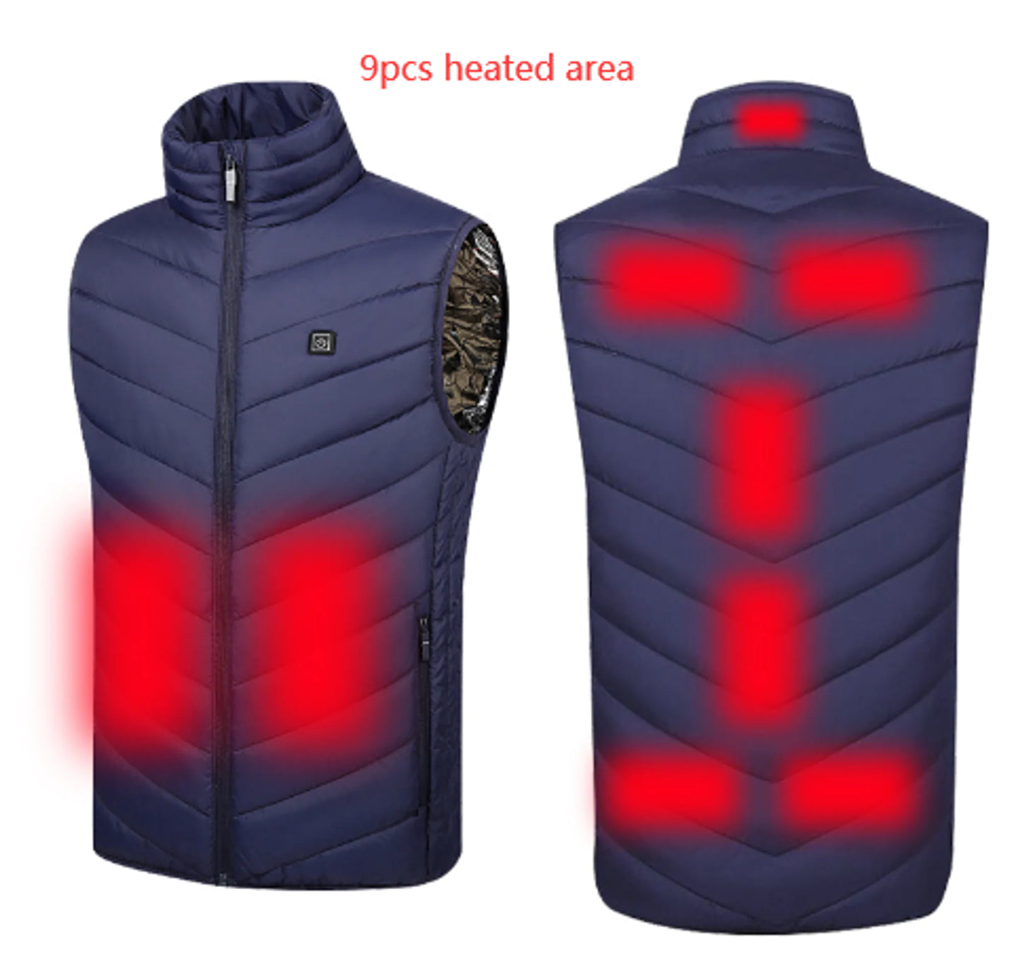 Camouflage Heated Vest Winter Sports Construction Outdoor Wear