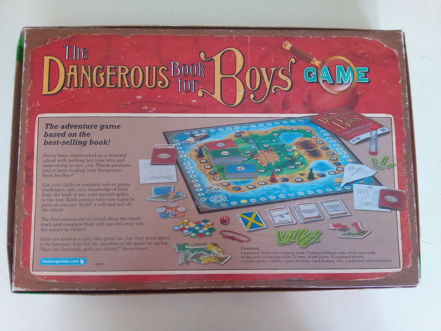 The Dangerous Book For Boys Board Game for Young Boys/Kids Fun, Complete Rare, AMB, USED