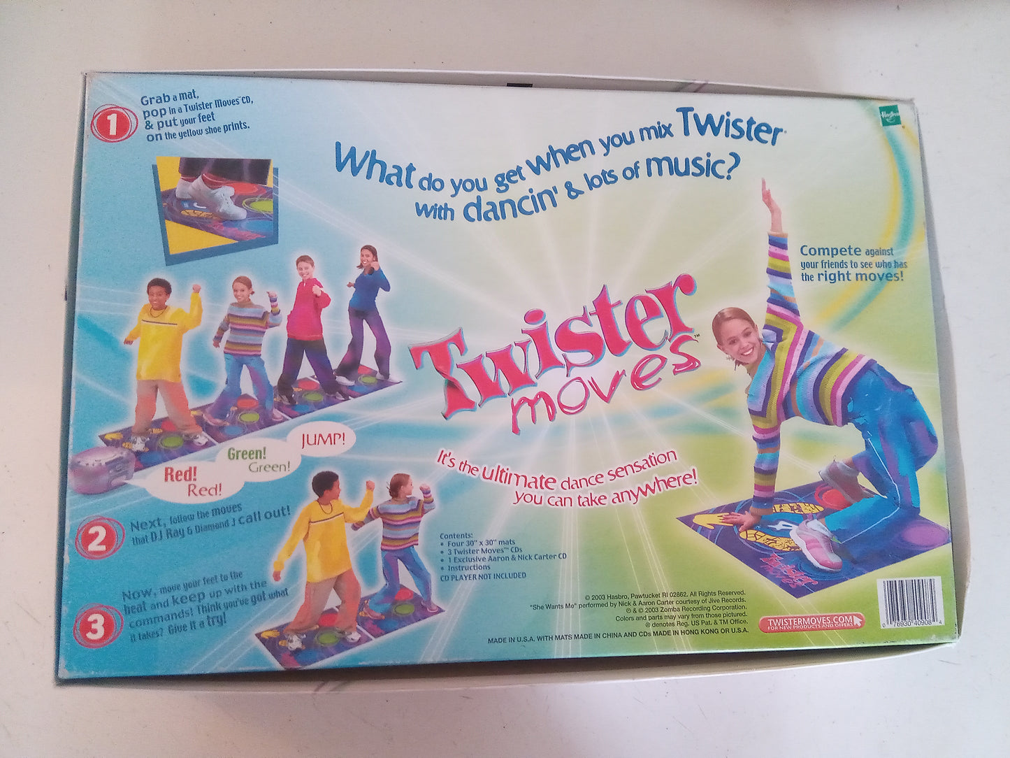 Twister Moves Game Twist Dance & Move 3 CDs Music, AMB,  USED