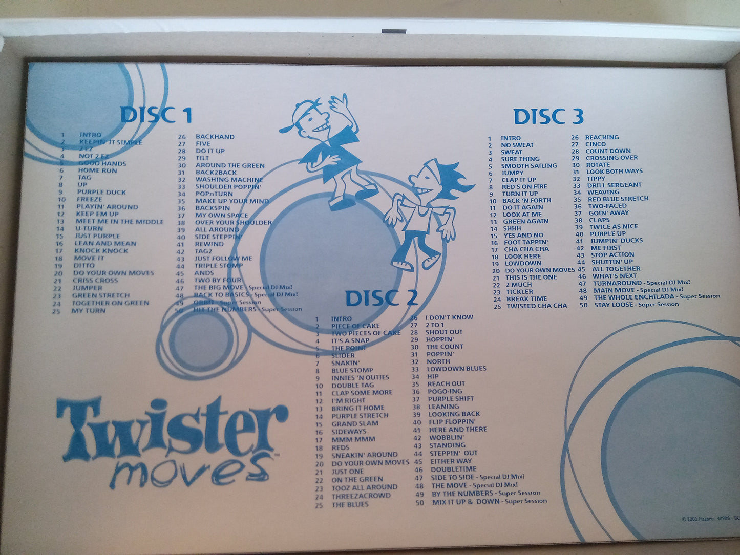 Twister Moves Game Twist Dance & Move 3 CDs Music, AMB,  USED