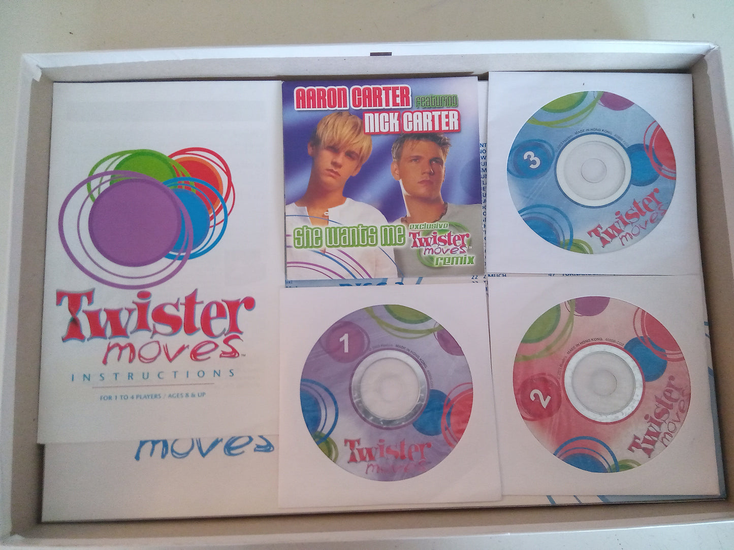 Twister Moves Game Twist Dance & Move 3 CDs Music, AMB,  USED