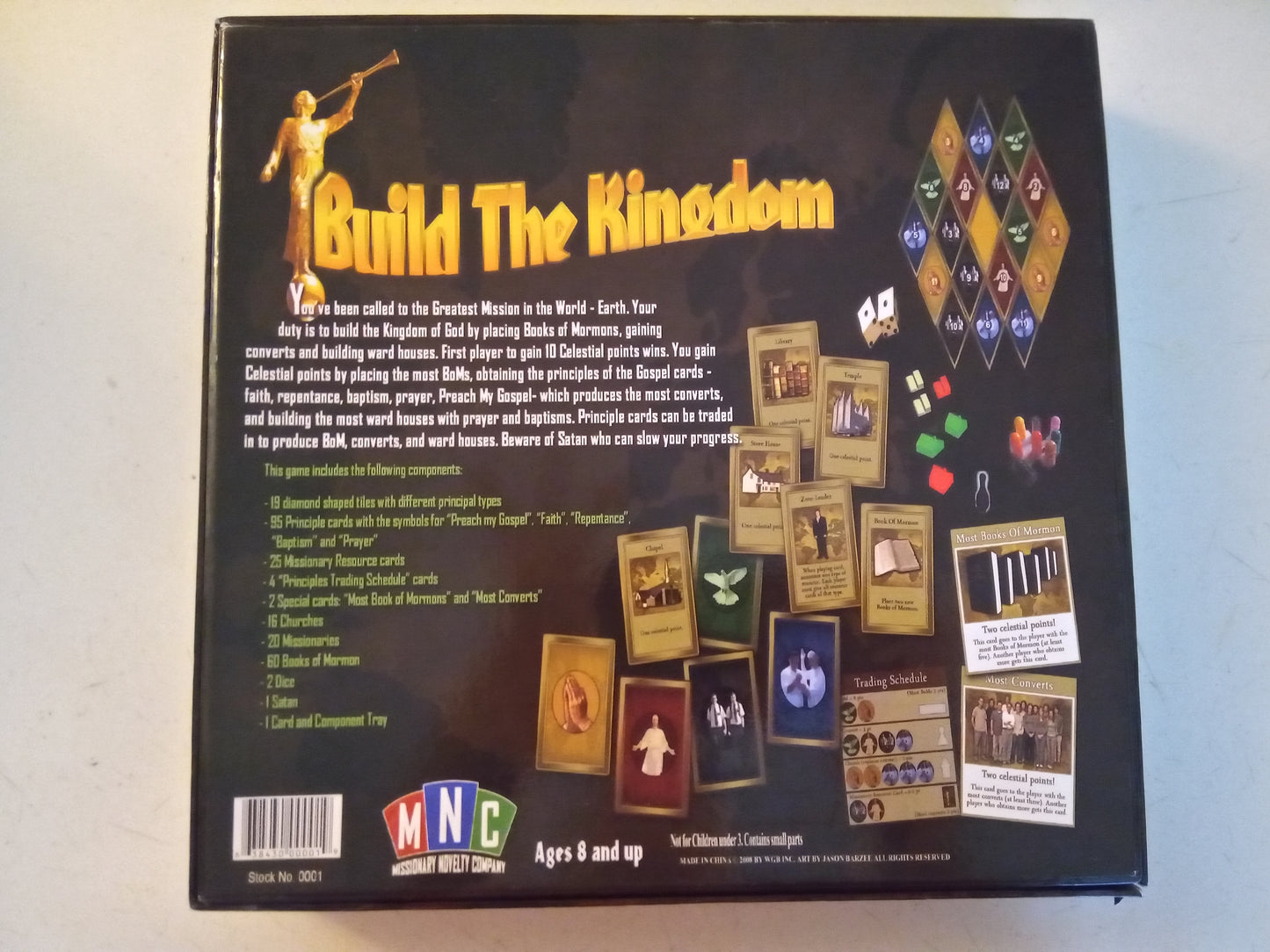 Build The Kingdom LDS Mormon Christian Family Card Game Rare, AMB, USED