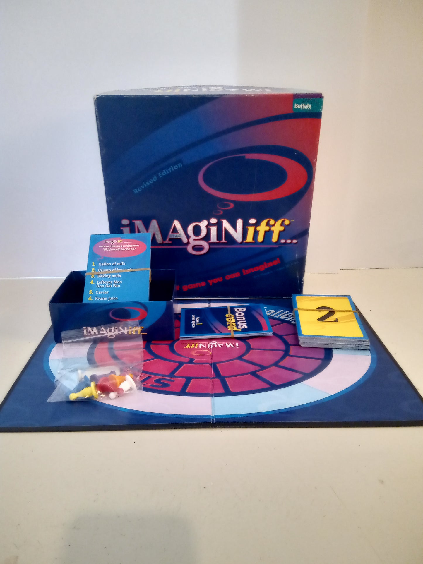 Imaginiff Imagine IF Family Fun Board Game, Revised Ed. & Original, AMB, USED