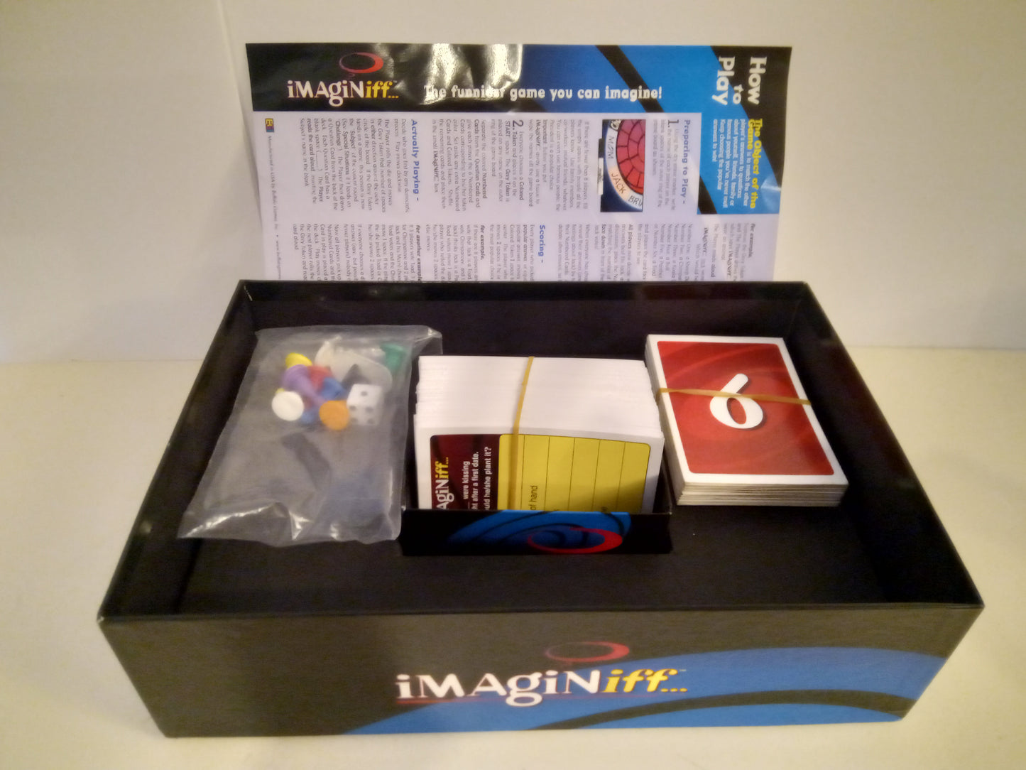 Imaginiff Imagine IF Family Fun Board Game, Revised Ed. & Original, AMB, USED