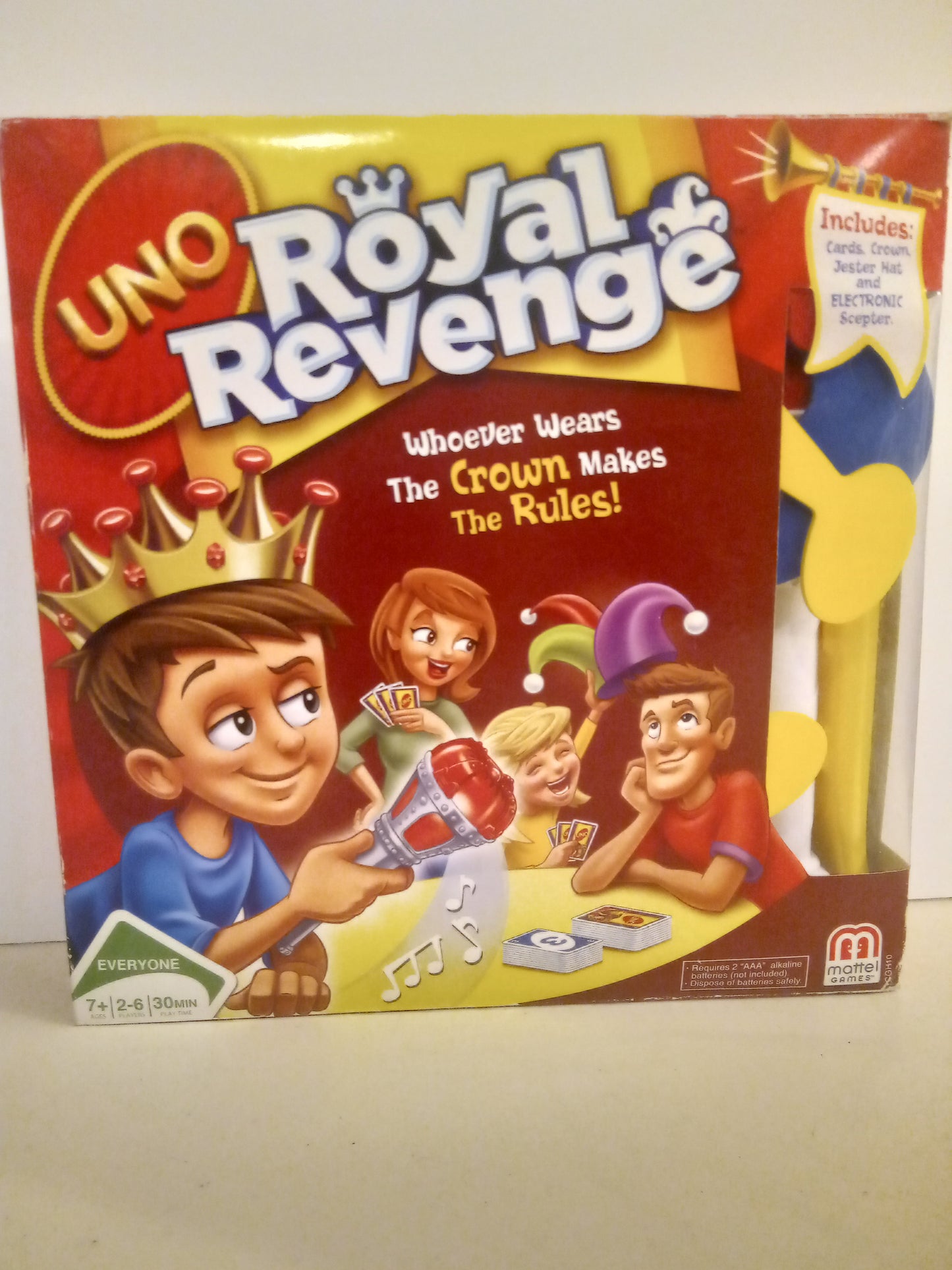 Uno Royal Revenge Card Game Kids Fun Rule Changing Activity Challenge, AMB, USED