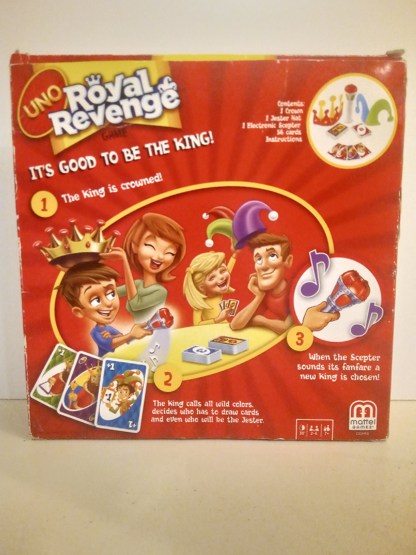 Uno Royal Revenge Card Game Kids Fun Rule Changing Activity Challenge, AMB, USED