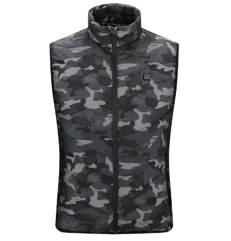 Camouflage Heated Vest Winter Sports Construction Outdoor Wear