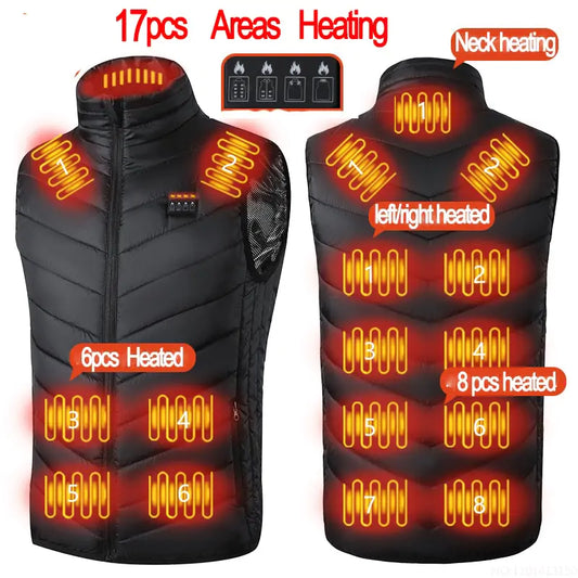 Camouflage Heated Vest Winter Sports Construction Outdoor Wear