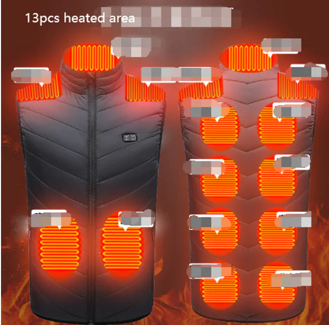 Camouflage Heated Vest Winter Sports Construction Outdoor Wear