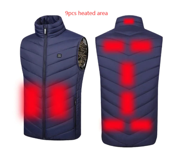 Camouflage Heated Vest Winter Sports Construction Outdoor Wear